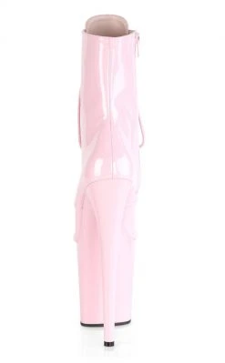 Pleaser Pole Shoes FLAMINGO-1020 Baby Pink Patent Boots