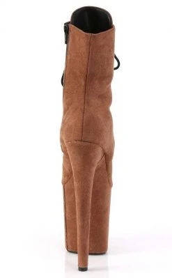 Pleaser FLAMINGO-1020FS Camel Faux Suede Boots