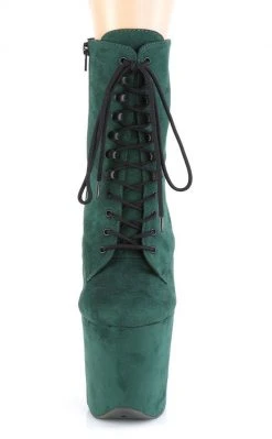 Pleaser Pole Shoes FLAMINGO-1020FS Emerald Green Faux Suede Boots 8 Pleaser Pole Shoes FLAMINGO-1020FS Emerald Green Faux Suede Boots