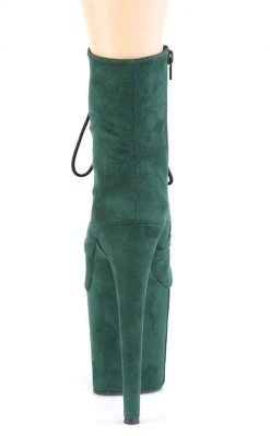 Pleaser Pole Shoes FLAMINGO-1020FS Emerald Green Faux Suede Boots 10 Pleaser Pole Shoes FLAMINGO-1020FS Emerald Green Faux Suede Boots