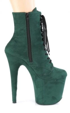 Pleaser Pole Shoes FLAMINGO-1020FS Emerald Green Faux Suede Boots 11 Pleaser Pole Shoes FLAMINGO-1020FS Emerald Green Faux Suede Boots
