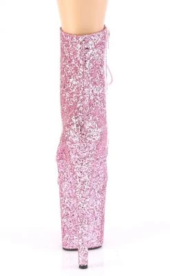 Pleaser FLAMINGO-1020GWR Baby Pink Glitter Boots Pole Shoes 10 Pleaser FLAMINGO-1020GWR Baby Pink Glitter Boots Pole Shoes