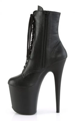 Pleaser FLAMINGO-1020PK Black Ankle Boots