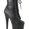 Pleaser FLAMINGO-1020PK Black Ankle Boots