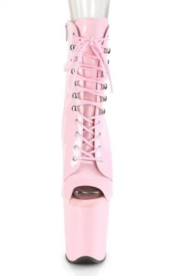 Pleaser FLAMINGO-1021 Baby Pink Ankle Boots