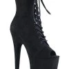 Pleaser FLAMINGO-1021FS Black Faux Suede Ankle Boots Pole Shoes 1 Pleaser FLAMINGO-1021FS Black Faux Suede Ankle Boots Pole Shoes