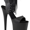 Pleaser Pole Shoes FLAMINGO-800-14 Black Matte Heels 1 Pleaser Pole Shoes FLAMINGO-800-14 Black Matte Heels