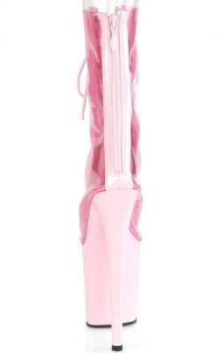 Pleaser Pole Shoes FLAMINGO-800-34 Baby Pink PVC Heels
