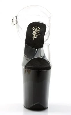 Pleaser FLAMINGO-808 Clear & Black Heels 8 Pleaser FLAMINGO-808 Clear & Black Heels