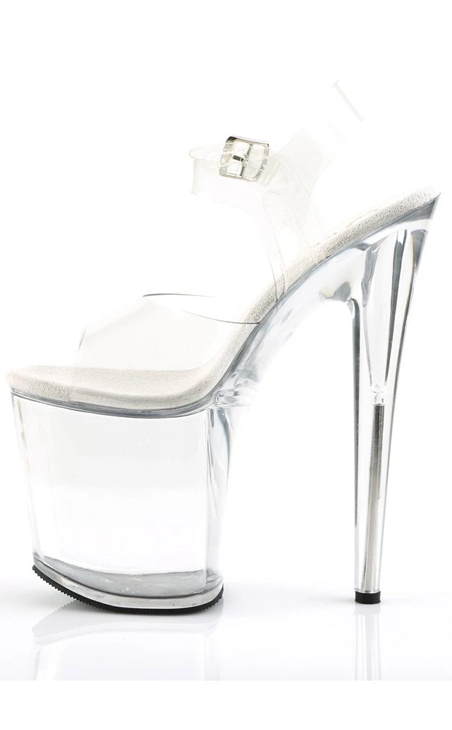 Pleaser FLAMINGO-808 Clear Heels Pole Shoes 5 Pleaser FLAMINGO-808 Clear Heels Pole Shoes