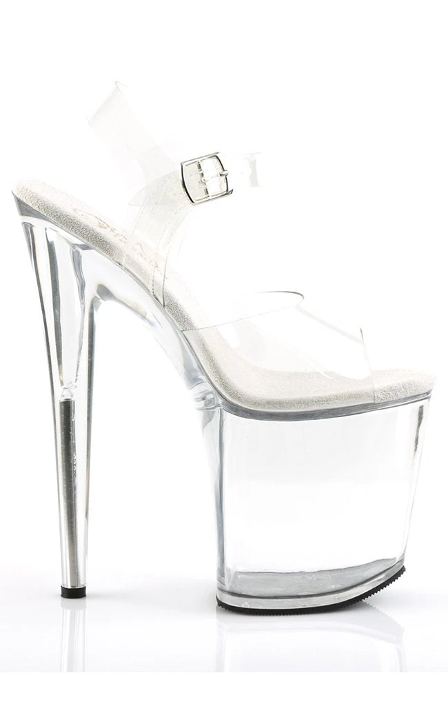 Pleaser FLAMINGO-808 Clear Heels Pole Shoes 7 Pleaser FLAMINGO-808 Clear Heels Pole Shoes