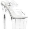 Pleaser FLAMINGO-808 Clear Heels Pole Shoes 2 Pleaser FLAMINGO-808 Clear Heels Pole Shoes