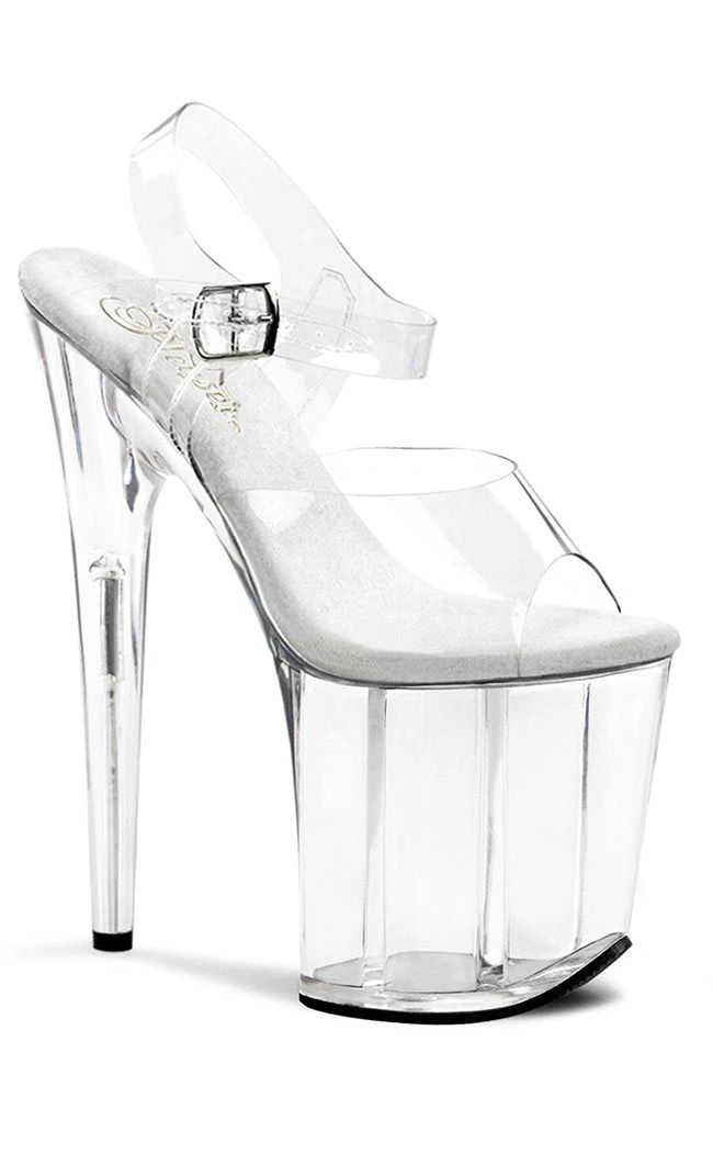 Pleaser FLAMINGO-808 Clear Heels Pole Shoes 3 Pleaser FLAMINGO-808 Clear Heels Pole Shoes