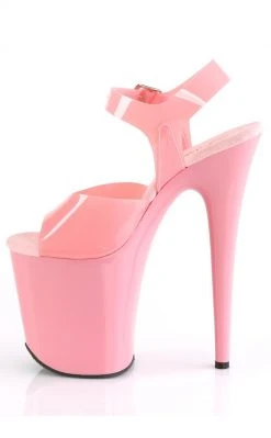 Pleaser FLAMINGO-808N Jelly-like High Heels In Baby Pink Pole Shoes 9 Pleaser FLAMINGO-808N Jelly-like High Heels In Baby Pink Pole Shoes