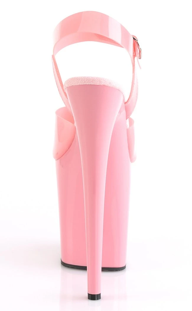 Pleaser FLAMINGO-808N Jelly-like High Heels In Baby Pink Pole Shoes 6 Pleaser FLAMINGO-808N Jelly-like High Heels In Baby Pink Pole Shoes