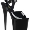 Pleaser FLAMINGO-808N Jelly-like High Heels In Black Pole Shoes 2 Pleaser FLAMINGO-808N Jelly-like High Heels In Black Pole Shoes