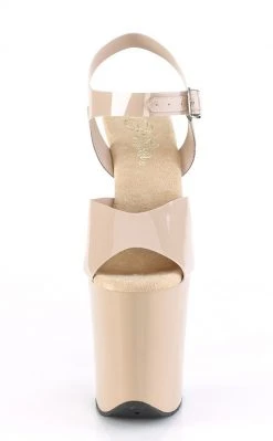 Pleaser FLAMINGO-808N Jelly-like High Heels In Nude Pole Shoes