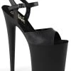 Pleaser Pole Shoes FLAMINGO-809 Black Faux Leather Heels