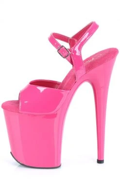 Pleaser FLAMINGO-809 Hot Pink Patent Heels Pole Shoes 9 Pleaser FLAMINGO-809 Hot Pink Patent Heels Pole Shoes