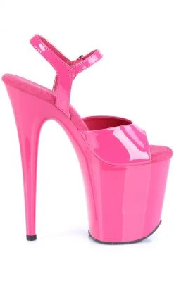 Pleaser FLAMINGO-809 Hot Pink Patent Heels Pole Shoes 11 Pleaser FLAMINGO-809 Hot Pink Patent Heels Pole Shoes