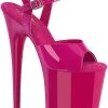Pleaser FLAMINGO-809 Hot Pink Patent Heels Pole Shoes