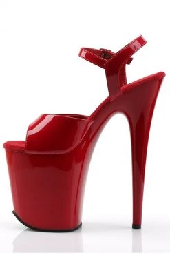Pleaser Pole Shoes FLAMINGO-809 Red Patent Heels 9 Pleaser Pole Shoes FLAMINGO-809 Red Patent Heels