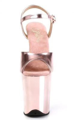 Pleaser FLAMINGO-809 Rose Gold Chrome Heels Pole Shoes 8 Pleaser FLAMINGO-809 Rose Gold Chrome Heels Pole Shoes