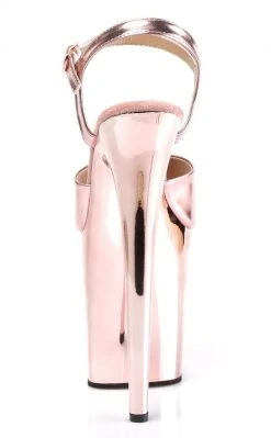 Pleaser FLAMINGO-809 Rose Gold Chrome Heels Pole Shoes 10 Pleaser FLAMINGO-809 Rose Gold Chrome Heels Pole Shoes