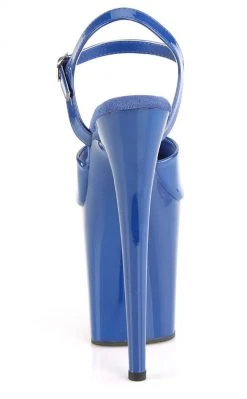 Pleaser FLAMINGO-809 Royal Blue Patent Heels Pole Shoes
