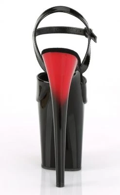 Pleaser Pole Shoes FLAMINGO-809BR Red-Black Ombre Heels 10 Pleaser Pole Shoes FLAMINGO-809BR Red-Black Ombre Heels