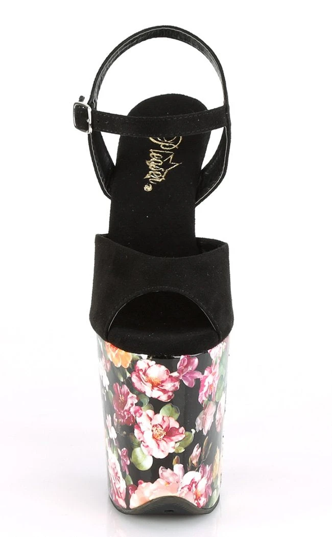 Pleaser FLAMINGO-809WR Flower Print Heels Pole Shoes 4 Pleaser FLAMINGO-809WR Flower Print Heels Pole Shoes