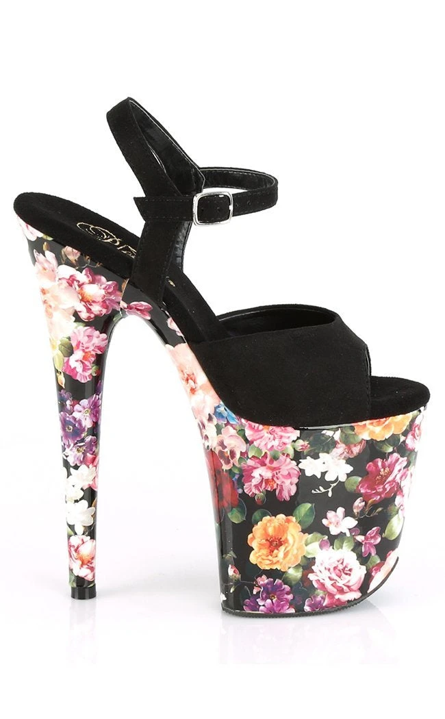 Pleaser FLAMINGO-809WR Flower Print Heels Pole Shoes 7 Pleaser FLAMINGO-809WR Flower Print Heels Pole Shoes