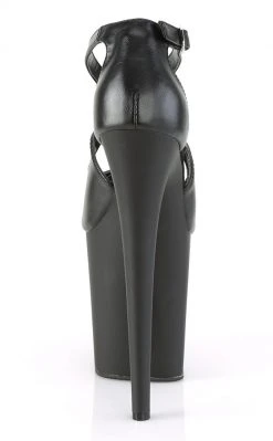 Pleaser FLAMINGO-821 Black Peep Toe Heels Pole Shoes