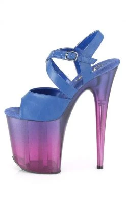 Pleaser Pole Shoes FLAMINGO-822T Blue-Purple Ombre Heels