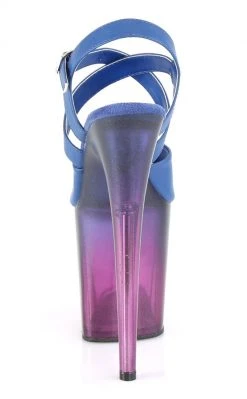 Pleaser Pole Shoes FLAMINGO-822T Blue-Purple Ombre Heels