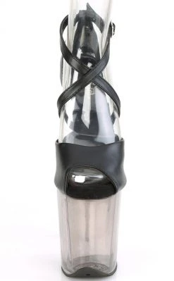 Pleaser FLAMINGO-840 Black Peeptoe Heels Pole Shoes