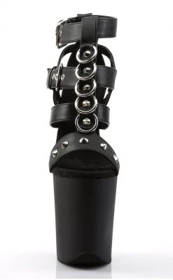 Pleaser FLAMINGO-858 Black Matte Heels