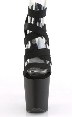 Pleaser FLAMINGO-859 Black Strappy Heels Pole Shoes