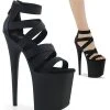 Pleaser FLAMINGO-859 Black Strappy Heels Pole Shoes