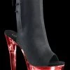 Pleaser FLASHDANCE-1018-7 Black Matte Colour Changing Boots Pole Shoes 2 Pleaser FLASHDANCE-1018-7 Black Matte Colour Changing Boots Pole Shoes