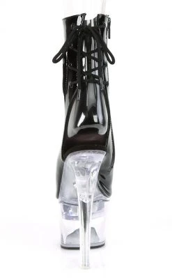Pleaser FLASHDANCE-1018-7 Black Patent Colour Changing Boots Pole Shoes 10 Pleaser FLASHDANCE-1018-7 Black Patent Colour Changing Boots Pole Shoes