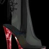 Pleaser Pole Shoes FLASHDANCE-1018C-7 Light-up Clear Ankle Bootie 1 Pleaser Pole Shoes FLASHDANCE-1018C-7 Light-up Clear Ankle Bootie