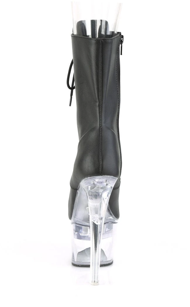 Pleaser FLASHDANCE-1020-7 Light-up Matte Black Ankle Boots Pole Shoes 6 Pleaser FLASHDANCE-1020-7 Light-up Matte Black Ankle Boots Pole Shoes