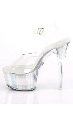 Pleaser Sale FLASHDANCE-608CH Light-up Platform Heels (Last Pair: Size 9)