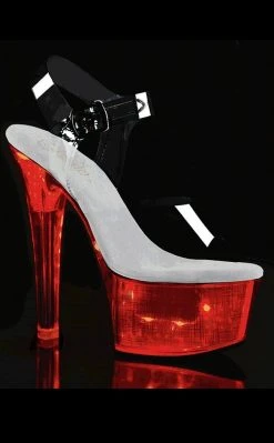 Pleaser FLASHDANCE-608CH Light-up Platform Heels