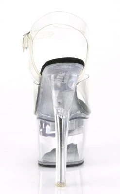 Pleaser FLASHDANCE-708 Black Light-up Platform Heels Pole Shoes