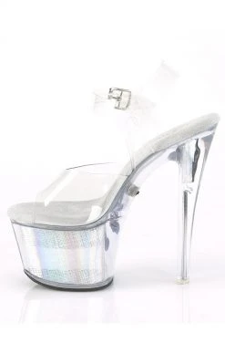 Pleaser Pole Shoes FLASHDANCE-708CH Clear Light-up Platform Heels 9 Pleaser Pole Shoes FLASHDANCE-708CH Clear Light-up Platform Heels