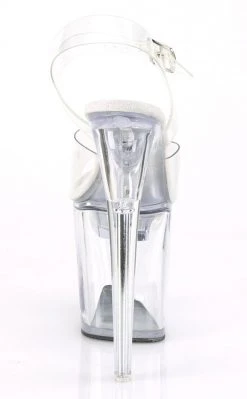 Pleaser FLASHDANCE-808 Clear Light-up Platform Heels Pole Shoes