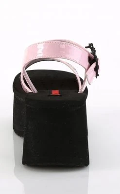 Demonia FUNN-10 Baby Pink Patent Holo Spiderweb Sandals 10 Demonia FUNN-10 Baby Pink Patent Holo Spiderweb Sandals