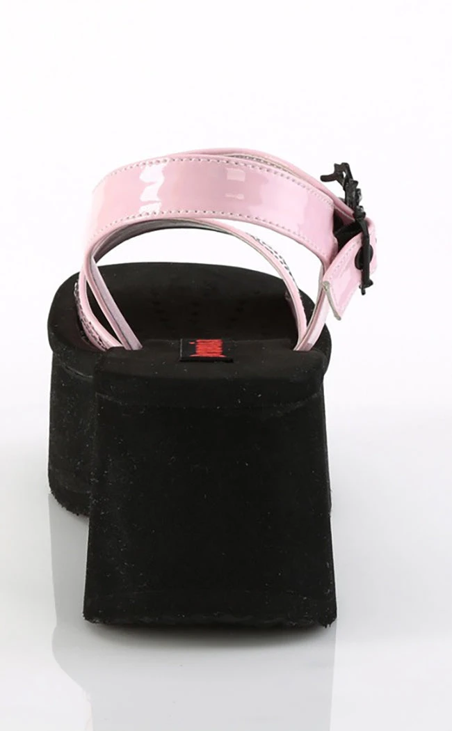 Demonia FUNN-10 Baby Pink Patent Holo Spiderweb Sandals 6 Demonia FUNN-10 Baby Pink Patent Holo Spiderweb Sandals